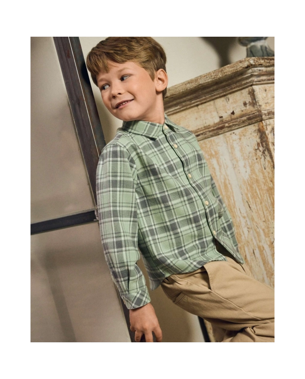 Camisa cuadros verdes