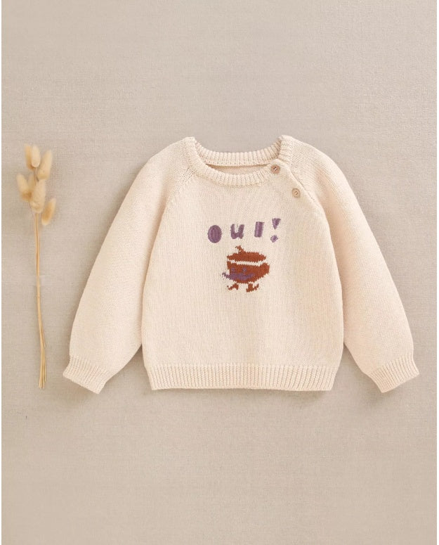 JERSEY BEBÉ NIÑO DE PUNTO BEIGE