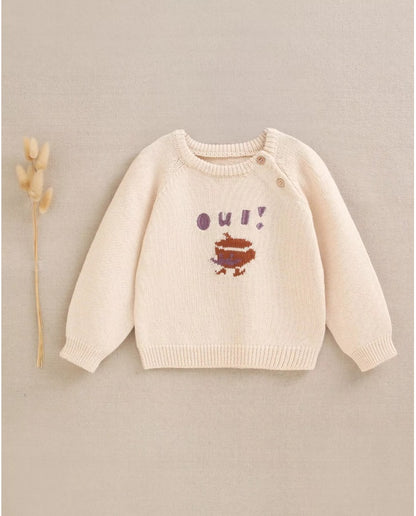 JERSEY BEBÉ NIÑO DE PUNTO BEIGE