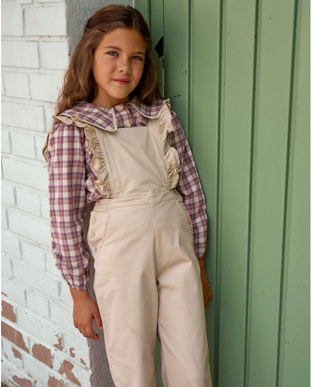Peto de niña beige colección Paris