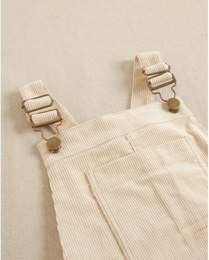 Peto niña en pana beige