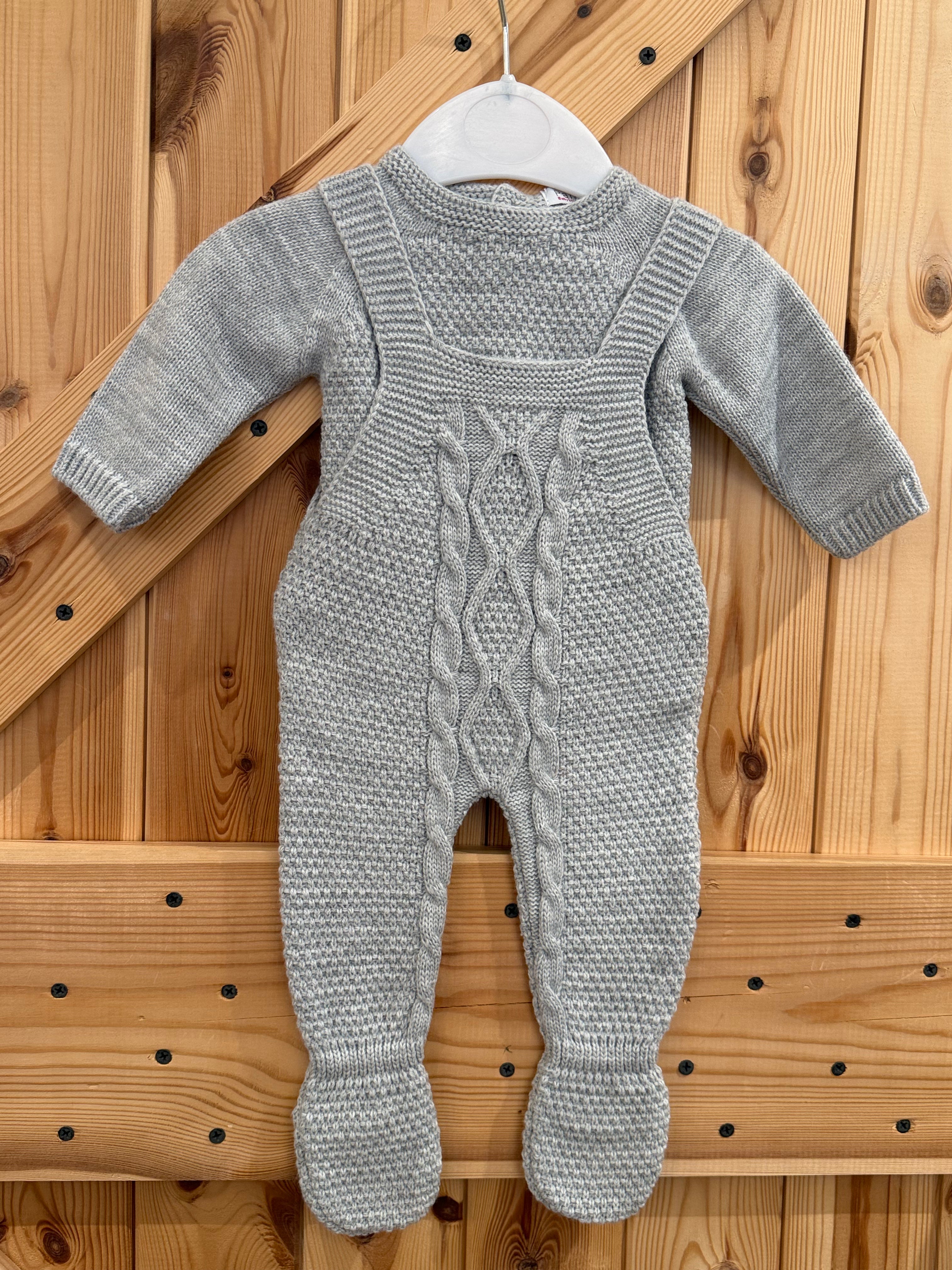 Jersey con peto polaina gris