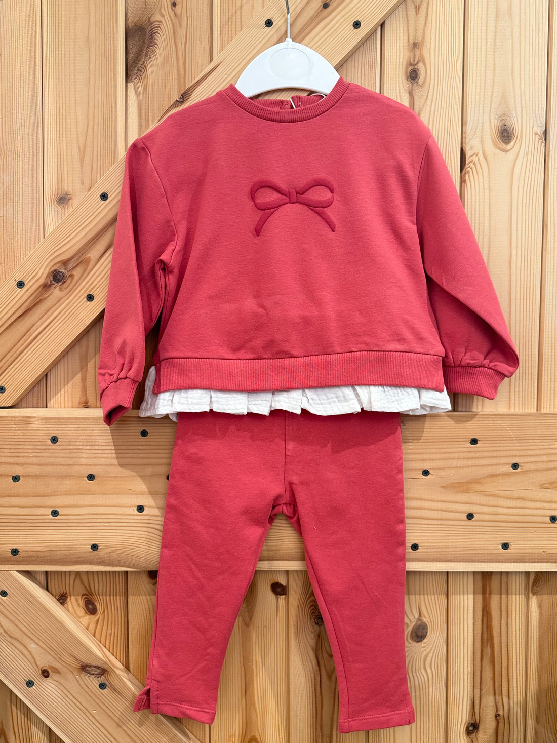 Conjunto pantalón fresa