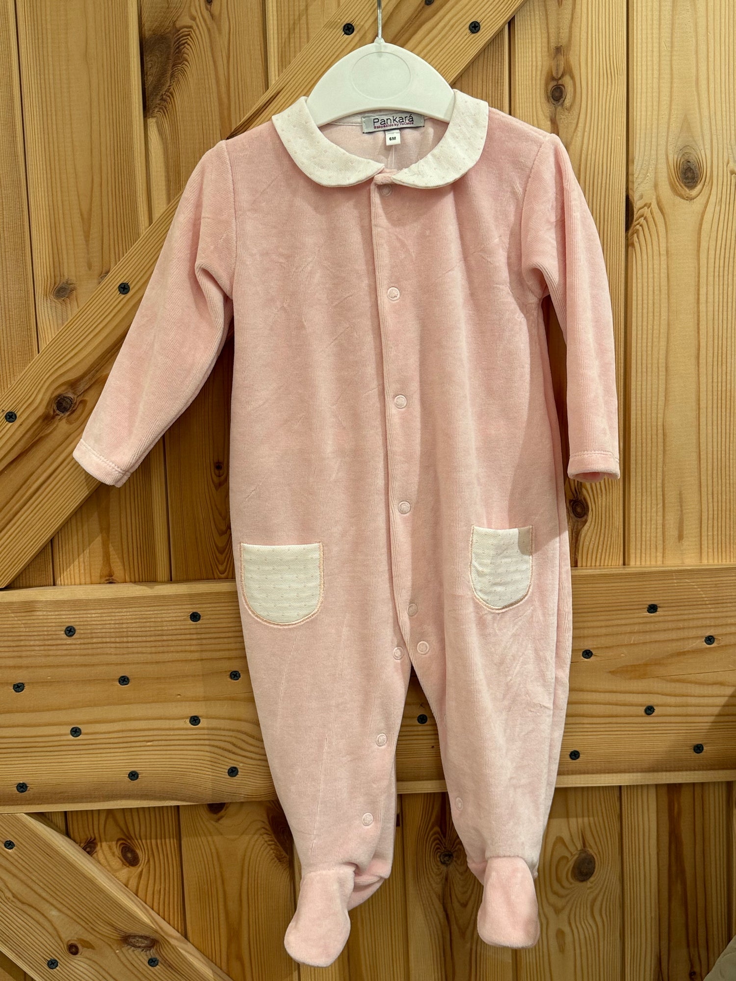 Pijama piel de melocotón rosa