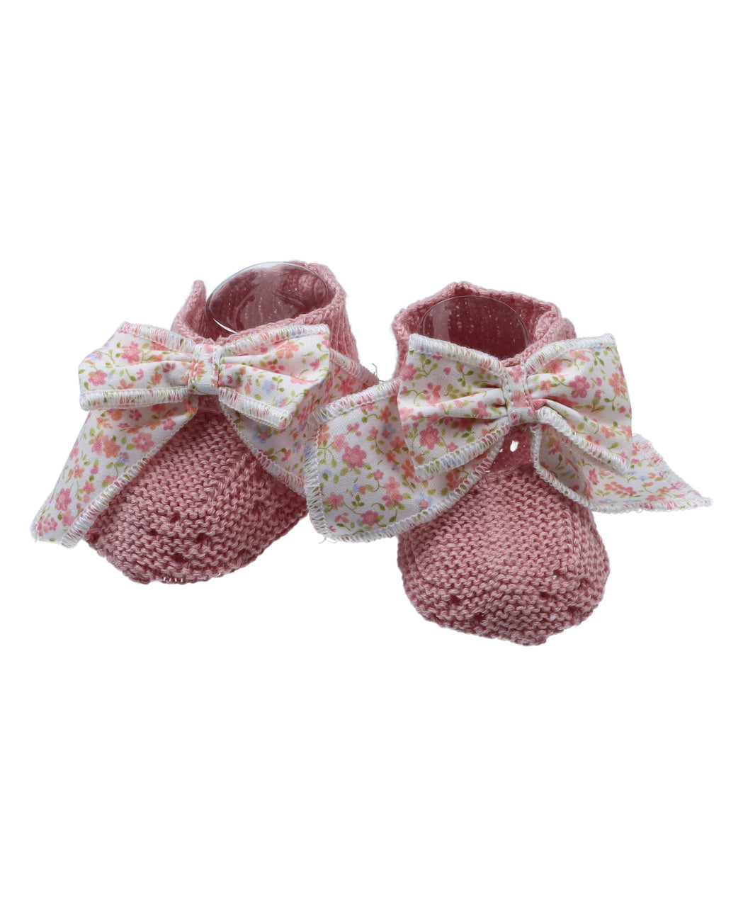 Patuco punto rosa con lazo