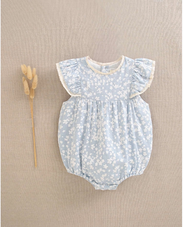 Ranita flores azul Marina