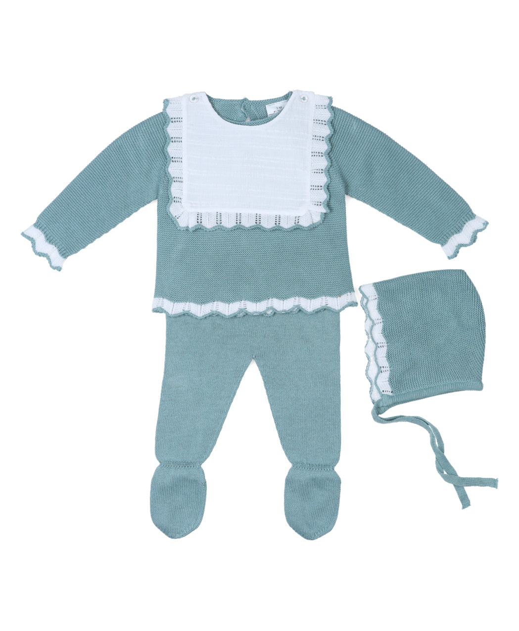 Conjunto perlé con capota
