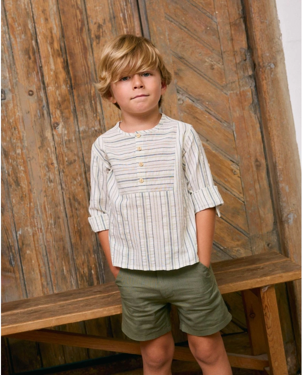 Bermuda niño Green Velvet