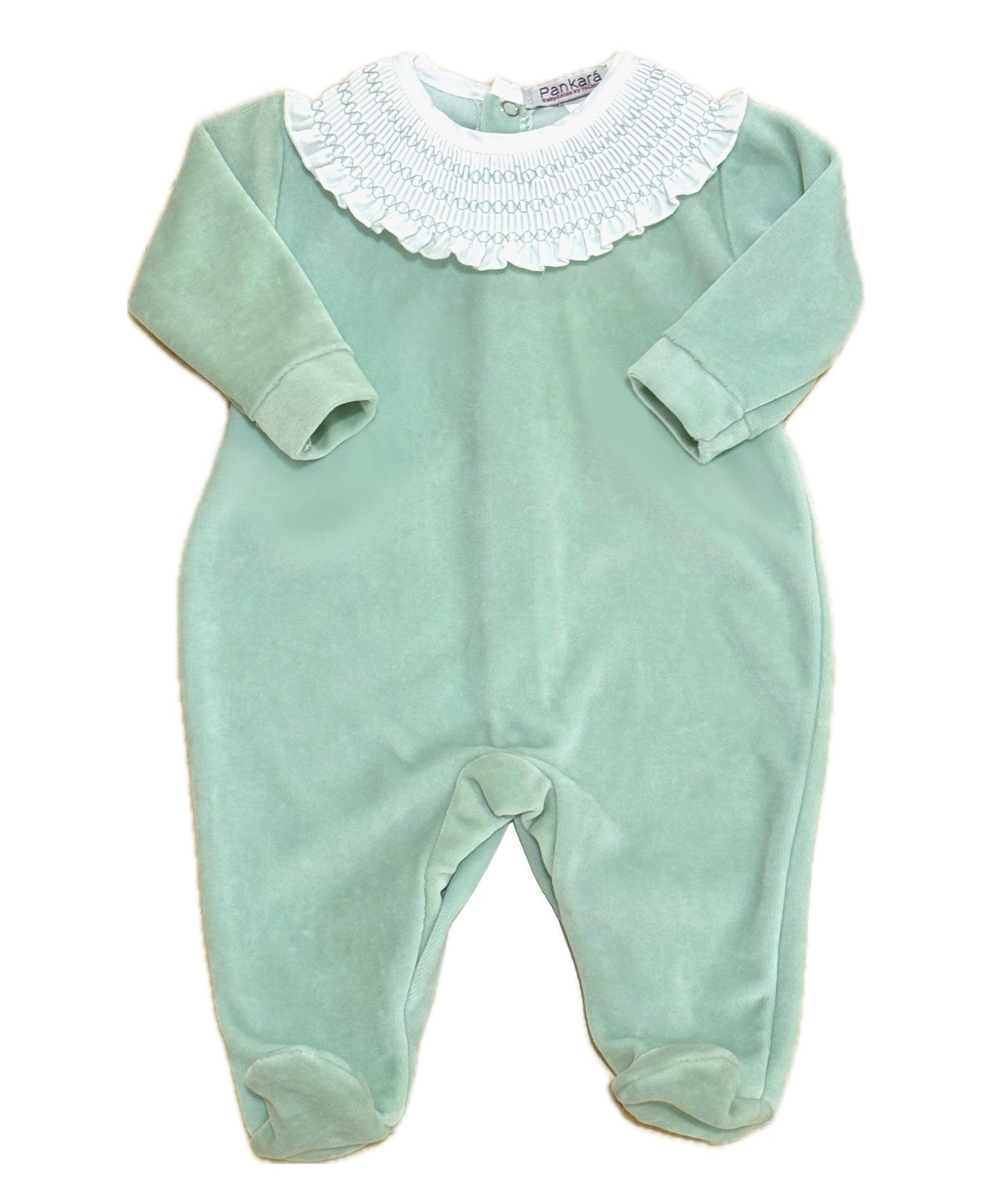 Pijama piel de melocotón verde