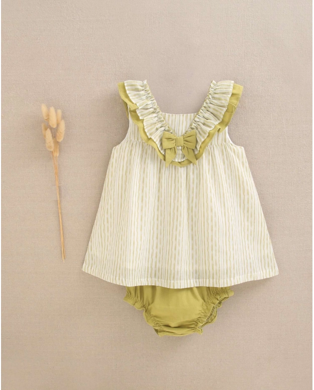 Vestido de bebé rayas colección Citrus