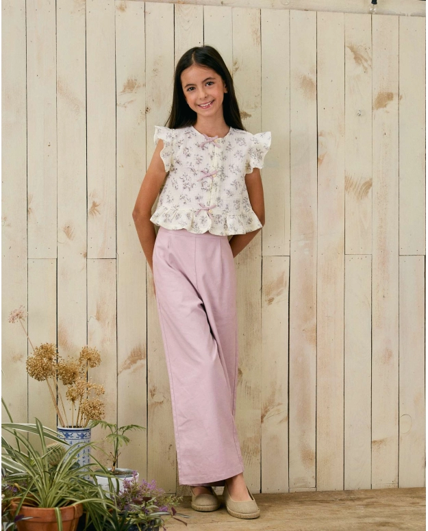 Blusa de niña flores colección Hill