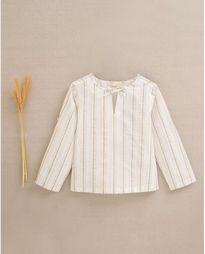 Camisa rayas mostaza colección Tangerine