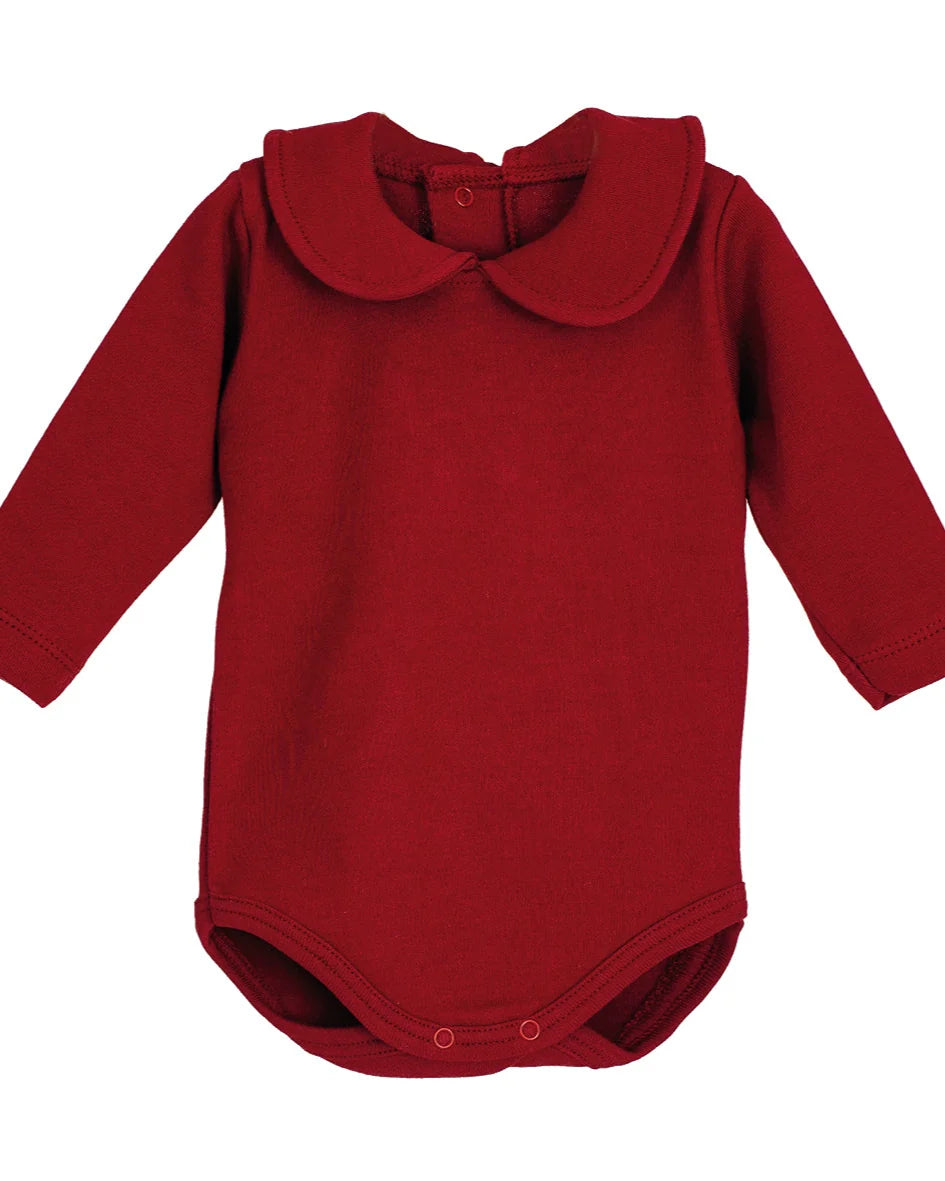 Body cuello bebé granate